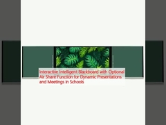 স্কুলগুলিতে গতিশীল উপস্থাপনা এবং সভাগুলির জন্য ঐচ্ছিক এয়ার শেয়ার ফাংশন সহ ইন্টারেক্টিভ ইন্টেলিজেন্ট ব্ল্যাকবোর্ড