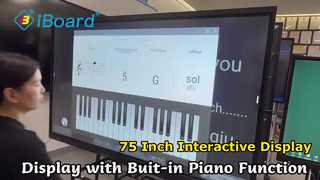 মিটিংয়ের জন্য 75 ইঞ্চি ইন্টারেক্টিভ ফ্ল্যাট প্যানেল