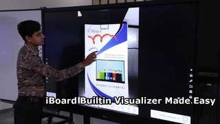 iBoard ইন্টারেক্টিভ ফ্ল্যাট প্যানেলের জন্য বিল্টিন ভিসুলাইজার