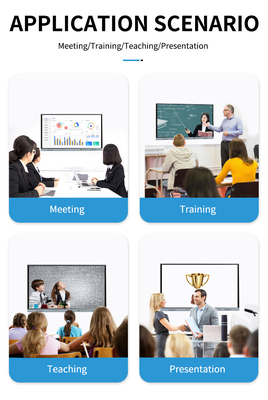 ৬৫ ইঞ্চি এলইডি ইন্টারেক্টিভ হোয়াইটবোর্ড, অ্যান্ড্রয়েড স্মার্ট ফ্ল্যাট প্যানেল ২০/৪০ টাচ পয়েন্ট ইনফ্রারেড কালো রঙ