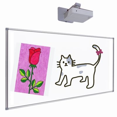 ১০২ ইঞ্চি ইন্টারেক্টিভ প্রজেক্টর বোর্ড আইবোর্ড কারখানার স্কুল শ্রেণীকক্ষের জন্য