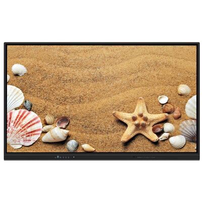 ইন্টারেক্টিভ ফ্ল্যাট প্যানেল মাল্টি-টাচ স্মার্ট বোর্ড 4K রেজোলিউশন এবং অ্যান্ড্রয়েড/উইন্ডোজ ডুয়াল সিস্টেম সহ শিক্ষা ও ব্যবসার জন্য