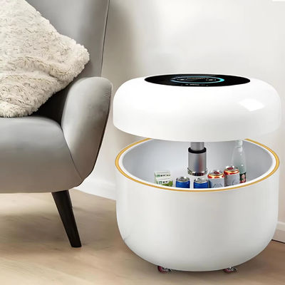 স্মার্ট মোবাইল রেফ্রিজারেটর এক্স১ বহনযোগ্য ইউনিভার্সাল হুইল সহ হাইড্রোলিক লিফটিং কভার 130L রেফ্রিজারেটর ওয়্যারলেস চার্জ