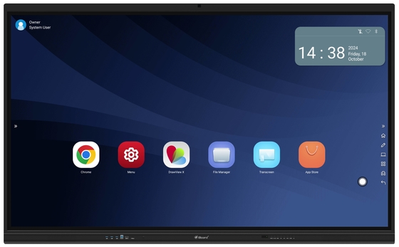 সর্বশেষ Android14 (32+512GB) 75 ইঞ্চি ইন্টারেক্টিভ ফ্ল্যাট প্যানেল উচ্চ শেষ সমাধানের জন্য