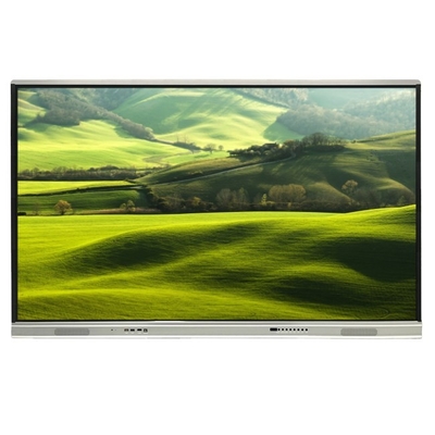 4K রেজোলিউশন ইন্টারেক্টিভ ফ্ল্যাট প্যানেল 350 উজ্জ্বলতা উচ্চ উজ্জ্বলতা এবং 15W * 2 স্পিকার অ্যান্ড্রয়েড 13 ইন্টারেক্টিভ হোয়াইটবোর্ড স্কুল শিক্ষা এবং সভা জন্য