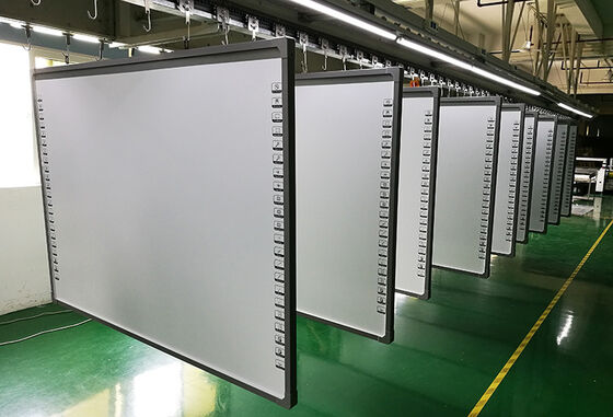 450 ডি / মি 2 এলইডি ইন্টারেক্টিভ হোয়াইটবোর্ড 2x 15W স্পিকার এবং মাল্টি-টাচ 40 পয়েন্ট উন্নত সহযোগিতার জন্য