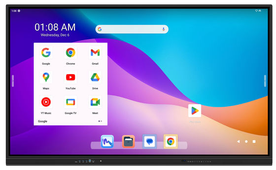 55 65 75 86 98 105 ইঞ্চি 4K ডিজিটাল ইন্টারেক্টিভ ফ্ল্যাট প্যানেল টাচ স্ক্রিন এআই স্মার্ট ইন্টারেক্টিভ হোয়াইটবোর্ড ক্লাসরুম কনফারেন্সের জন্য