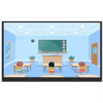 iBoard 65 ইঞ্চি 4 কে এলসিডি ইন্টারেক্টিভ বোর্ড ডিজিটাল ফ্ল্যাট প্যানেল স্মার্ট টাচ স্ক্রিন কনফারেন্স ক্লাসরুমের জন্য