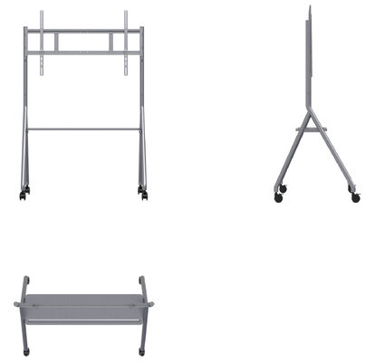 ইন্টারেক্টিভ হোয়াইটবোর্ড স্ট্যান্ড টিভি স্মার্ট টিভি / আইএফপিডি 43-86 ইঞ্চি আকারের জন্য মোবাইল স্ট্যান্ড