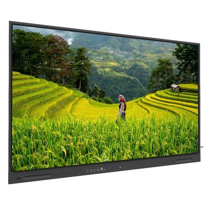 ইন্টারেক্টিভ ফ্ল্যাট প্যানেল 75 ইঞ্চি অ্যান্ড্রয়েড 14 ওপিএস পিসি ওয়াইফাই বিটি ইউএসবি আরজে 45 টাচ সফটওয়্যার স্মার্ট বোর্ড স্কুল শিক্ষা প্রশিক্ষণ সভা