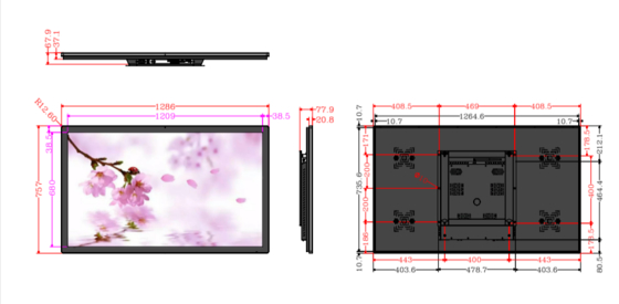 170 ডিগ্রি ভিউ অঙ্গনের সাথে ভিউয়ের অভিজ্ঞতা উন্নত করুন ডিজিটাল টোটেম 32 43 49 55 ইঞ্চি ওয়াল টাইপ মনিটর মিডিয়া বিজ্ঞাপন প্লেয়ার