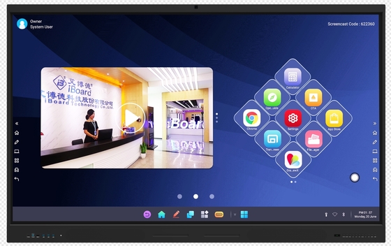 কারখানার পাইকারি টাচ স্ক্রিন ইন্টারেক্টিভ ফ্ল্যাট প্যানেল ডিসপ্লে, ইনফ্রারেড টাচ এবং ইন্টারনেট নেটওয়ার্কের মাধ্যমে রিমোট আপগ্রেড সহ ইন্টারেক্টিভ হোয়াইটবোর্ড টাচ স্ক্রিন টিভি মনিটর