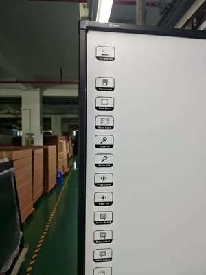 19 বছর কারখানা পাইকারি প্রশস্ত দেখার কোণ সঞ্চয়স্থান আর্দ্রতা আইডাব্লুবি ইন্টারেক্টিভ হোয়াইটবোর্ড অসামান্য প্রদর্শন প্রভাব ইন্টারেক্টিভ ইলেকট্রনিক হোয়াইটবোর্ড দশ টাচ পয়েন্ট আইআর ইনফ্রারেড প্রযুক্তি