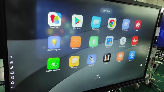 কারখানার সহজ ইন্টারেক্টিভ হোয়াইটবোর্ড ফ্ল্যাট প্যানেল প্রদর্শন ইনফ্রারেড টাচ