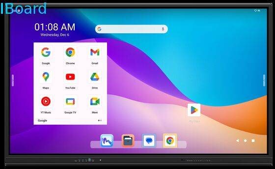 86 ইঞ্চি গুগল ইডিএলএ সার্টিফাইড ইন্টারেক্টিভ হোয়াইটবোর্ড ক্লাসরুম এবং সম্মেলনের জন্য 8 কোর সিপিইউ সহ