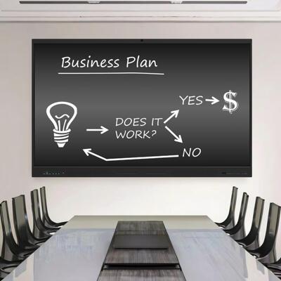 ইন্টারেক্টিভ ফ্ল্যাট প্যানেল মাল্টি-টাচ স্মার্ট বোর্ড 4K রেজোলিউশন এবং অ্যান্ড্রয়েড/উইন্ডোজ ডুয়াল সিস্টেম সহ শিক্ষা ও ব্যবসার জন্য