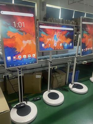 32 ইঞ্চি পোর্টেবল স্মার্ট টিভি মোবাইল টাচ স্ক্রিন ওয়্যারলেস অ্যান্ড্রয়েড টিভি চাকা উপর