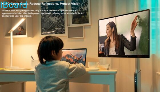 ৩২ ইঞ্চি ওয়্যারলেস ইন্টারেক্টিভ হোয়াইটবোর্ড বিল্ট-ইন ক্যামেরা এবং পোর্টেবল স্মার্ট স্ক্রিন টিভি সহ