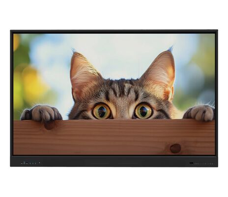 ইন্টারেক্টিভ ফ্ল্যাট প্যানেল মাল্টি-টাচ স্মার্ট বোর্ড 4K রেজোলিউশন এবং অ্যান্ড্রয়েড/উইন্ডোজ ডুয়াল সিস্টেম সহ শিক্ষা ও ব্যবসার জন্য