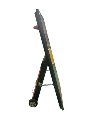 43-ইঞ্চি পোর্টেবল ব্যাটারি এলসিডি বিজ্ঞাপন প্লেয়ার ডিজিটাল সাইনেজ ডিসপ্লে খুচরা দোকানের জন্য IP65 আউটডোর কিয়স্ক, এসডিকে ফাংশন সহ