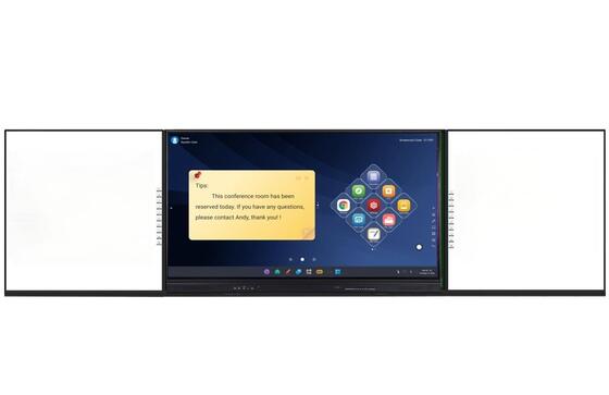 শিক্ষার জন্য 20 টাচ পয়েন্ট এবং বিল্ট-ইন স্পিকার সহ 4K আল্ট্রা এইচডি ইন্টারেক্টিভ ফ্ল্যাট প্যানেল