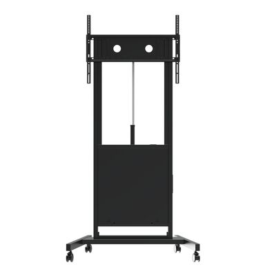 বৈদ্যুতিক উচ্চতা সামঞ্জস্যযোগ্য মোবাইল স্ট্যান্ড ফ্লোর স্ট্যান্ড 86 ইঞ্চি পর্যন্ত টিভি / আইএফপিডি জন্য