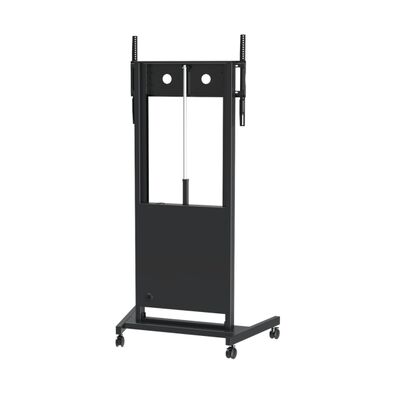 বৈদ্যুতিক উচ্চতা সামঞ্জস্যযোগ্য মোবাইল স্ট্যান্ড ফ্লোর স্ট্যান্ড 86 ইঞ্চি পর্যন্ত টিভি / আইএফপিডি জন্য