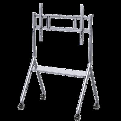 ইন্টারেক্টিভ ডিসপ্লের জন্য মোবাইল স্ট্যান্ড মোবাইল টিভি কার্ট 65-86 ইঞ্চি আকারের জন্য স্মার্ট টিভি ফিট করে