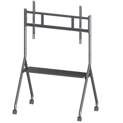 ইন্টারেক্টিভ ডিসপ্লের জন্য মোবাইল স্ট্যান্ড মোবাইল টিভি কার্ট 65-86 ইঞ্চি আকারের জন্য স্মার্ট টিভি ফিট করে