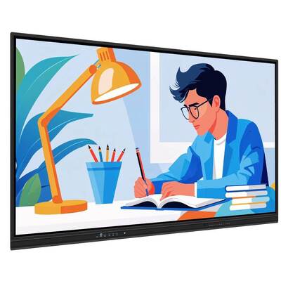 75 ইঞ্চি অ্যান্ড্রয়েড পিসি স্মার্ট প্যানেল ওয়াইফাই HDMI ইউএসবি 50 টাচ পয়েন্ট মিটিং অফিসের জন্য