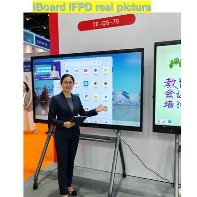 জনপ্রিয় ইন্টারেক্টিভ ফ্ল্যাট প্যানেল 65 ইঞ্চি 4 কে রেজোলিউশন স্মার্ট টাচ সহ নতুন অ্যান্ড্রয়েড সিস্টেম সরঞ্জাম শ্রেণীকক্ষ অফিস সভা জন্য