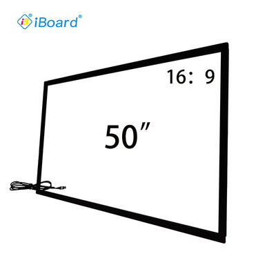 আইবোর্ড 32 " 43 " 50 " 55 " 65 " 75 " ইনফ্রারেড মাল্টি টাচ ওভারলে ফ্রেম টাচ স্ক্রিন মনিটরের জন্য ইউএসবি সংযোগ