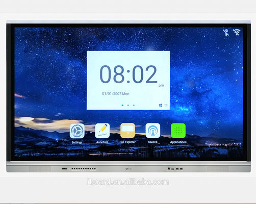 iBoard 65 ইঞ্চি টাচ স্ক্রিন ডিসপ্লে ইন্টারেক্টিভ স্মার্ট টিভি ইন্টারেক্টিভ স্মার্ট ফ্ল্যাট প্যানেল শিক্ষা এবং সভা জন্য