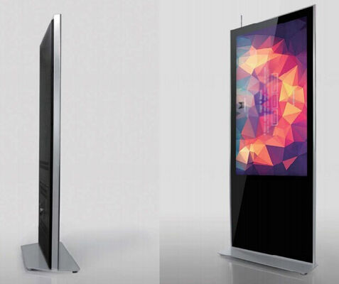 65in ফ্লোর স্ট্যান্ডিং ডিজিটাল সিগনেজ ডিসপ্লে 178 ডিগ্রী FCC অনুমোদন HD নতুন কারখানা উৎপাদন