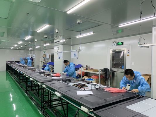 মেটাল ব্যাক কভার আইআর ইন্টারেক্টিভ হোয়াইটবোর্ড উচ্চ রেজোলিউশন এবং ব্যবসায়িক সমাধানের জন্য কালো ফ্রেম