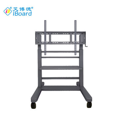 উচ্চ মানের 40Kgs ইন্টারেক্টিভ হোয়াইটবোর্ড স্ট্যান্ড ফ্ল্যাট স্ক্রীন কার্ট লিফট মিউট কাস্টার