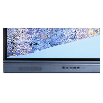 4k ইন্টারেক্টিভ প্যানেল, 86'' LED স্মার্ট বোর্ড, অ্যালুমিনিয়াম ফ্রেম 350cd/m2 OPS স্লট