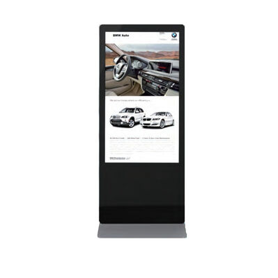 65in ফ্লোর স্ট্যান্ডিং ডিজিটাল সিগনেজ ডিসপ্লে 178 ডিগ্রী FCC অনুমোদন HD নতুন কারখানা উৎপাদন