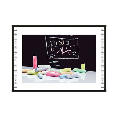 82-120 ইঞ্চি CE সার্টিফিকেট 4:3 16:9 16:10 স্কুল শিক্ষার জন্য কালো ইনফ্রারেড ইন্টারেক্টিভ হোয়াইটবোর্ড 1855x1280mm