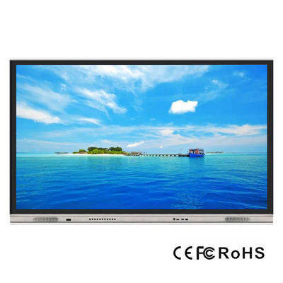 শিক্ষাগত সরঞ্জাম 65 ইঞ্চি 350cd/M2 Android LED ইন্টারেক্টিভ হোয়াইটবোর্ড স্মার্ট ফ্ল্যাট প্যানেল