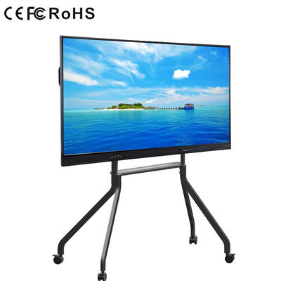 শিক্ষাগত সরঞ্জাম 65 ইঞ্চি 350cd/M2 Android LED ইন্টারেক্টিভ হোয়াইটবোর্ড স্মার্ট ফ্ল্যাট প্যানেল