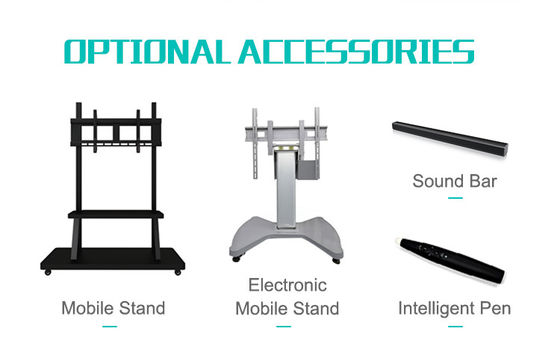 3840x2160 ইন্টারেক্টিভ টাচ স্ক্রিন মনিটর, অ্যালুমিনিয়াম ফ্রেম, ইনফ্রারেড, শিক্ষার জন্য