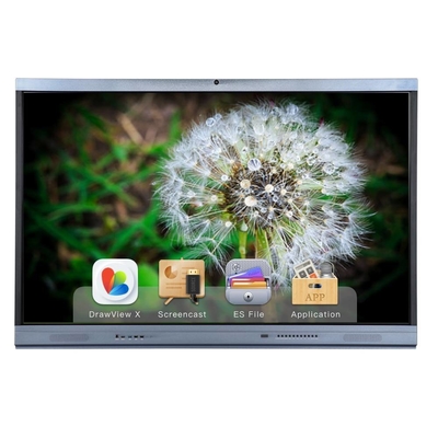 Android 11 IR ইন্টারেক্টিভ হোয়াইটবোর্ড 65 75 86 ইঞ্চি YL সিরিজ ফ্ল্যাট প্যানেল ডিসপ্লে USB পোর্ট OTA মাল্টি টাচ পয়েন্ট বাচ্চাদের জন্য