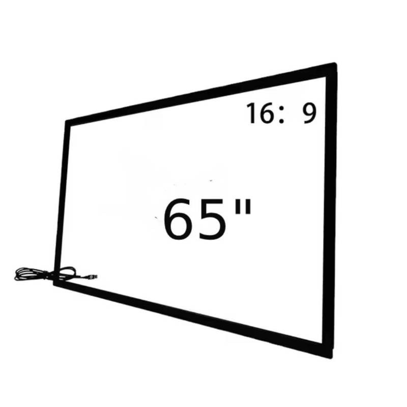 ইনফ্রারেড টাচ ফ্রেম ওভারলে 32 43 49 55 65 75 ইঞ্চি 40 ইনফ্রারেড টাচ পয়েন্ট ডিজিটাল কিয়স্ক টোটেম টিভি মনিটরের জন্য ইউএসবি সংযোগ সহ