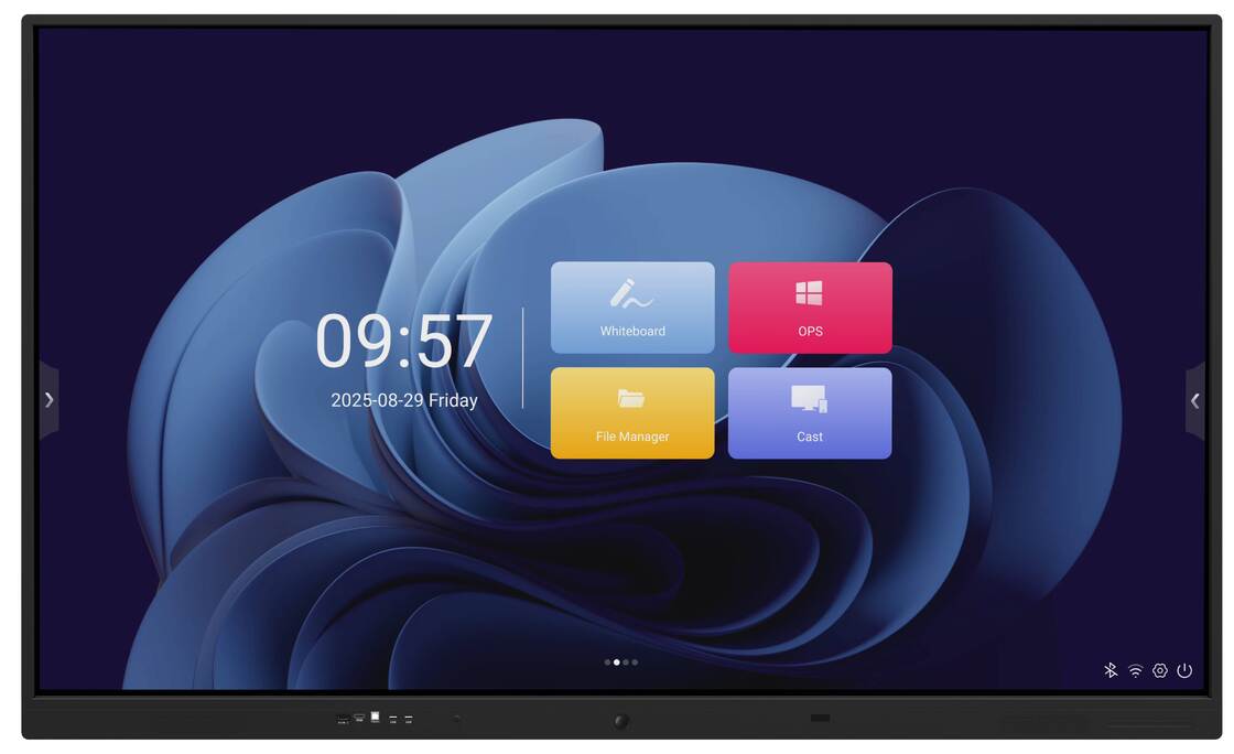 আইবোর্ড আইআর ইনফ্রারেড টাচ ইন্টারেক্টিভ হোয়াইটবোর্ড টাচ স্ক্রিন মনিটর ইউএসবি ডেটা পোর্ট সহ, ৭এইচ কঠোরতা সম্পন্ন টেম্পারড গ্লাস, শিক্ষা ও মিটিং কনফারেন্স রুম ব্যবহারের জন্য