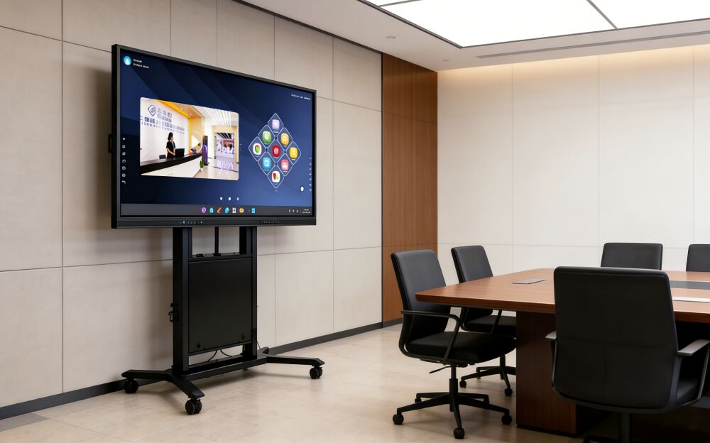 ৬৫-৮৬ ইঞ্চি স্মার্ট টিভির জন্য ইলেকট্রনিক পাওয়ার মোভেবল কার্ট