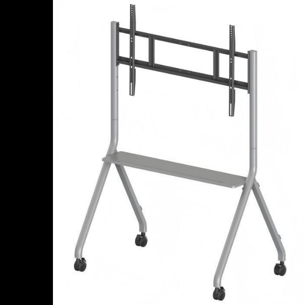 ইন্টারেক্টিভ ডিসপ্লের জন্য মোবাইল স্ট্যান্ড মোবাইল টিভি কার্ট 65-86 ইঞ্চি আকারের জন্য স্মার্ট টিভি ফিট করে