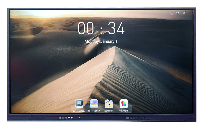 IR ইন্টারেক্টিভ ফ্ল্যাট প্যানেল ডিজিটাল বোর্ড ৫৫ ইঞ্চি স্মার্ট টাচ স্ক্রিন