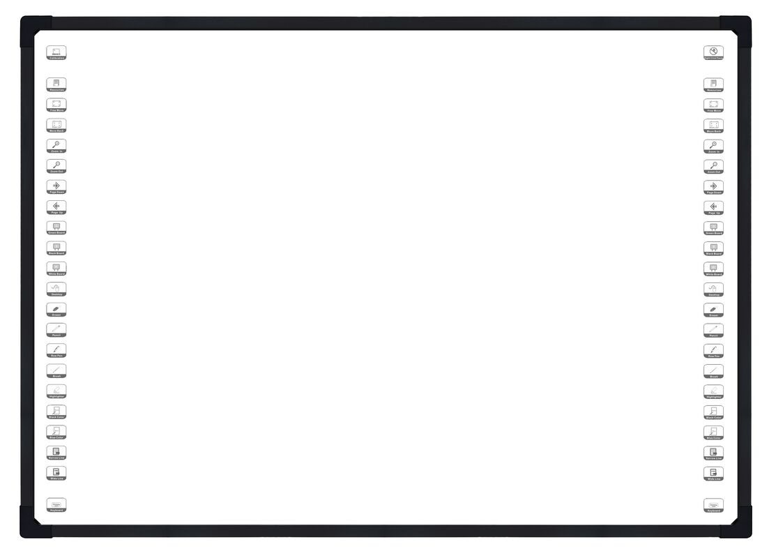 উন্নত ডিজিটাল সহযোগিতার জন্য ১০-৩২ টাচ পয়েন্ট সহ ৪ ক্যামেরা অপটিক্যাল ইন্টারেক্টিভ হোয়াইটবোর্ড স্মার্ট বোর্ড