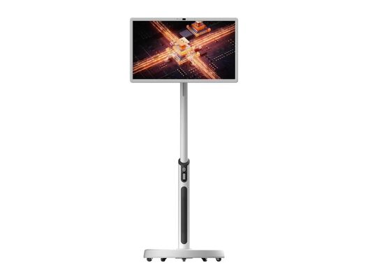 Portable Touch Screen Kiosk 32 Inch Android 12 8+128G Camera Speaker Built-in Wifi Bluetooth With Mobile Stand For Meeting Showroom Bar Pub